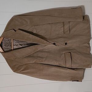 Vintage Stafford Mens Corduroy Blazer Sports Coat Camel Brown Size 42R